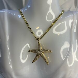 18K Gold Filled Starfish Necklace